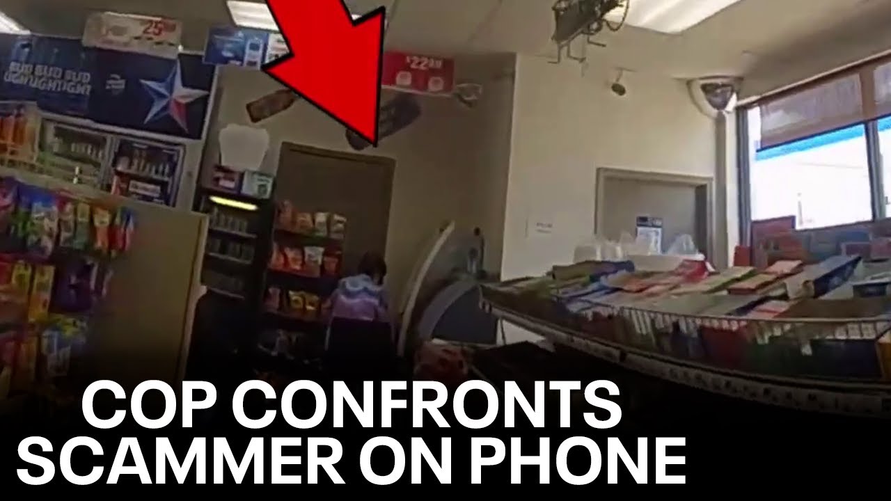 North Texas officer confronts man on phone scamming elderly woman: 'You freaking moron!'