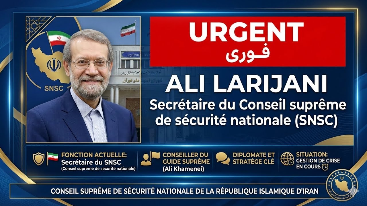 URGENT Ali Larijani: toute attaque contre l’Iran declenchera 1 riposte immediate, massive et brutale
