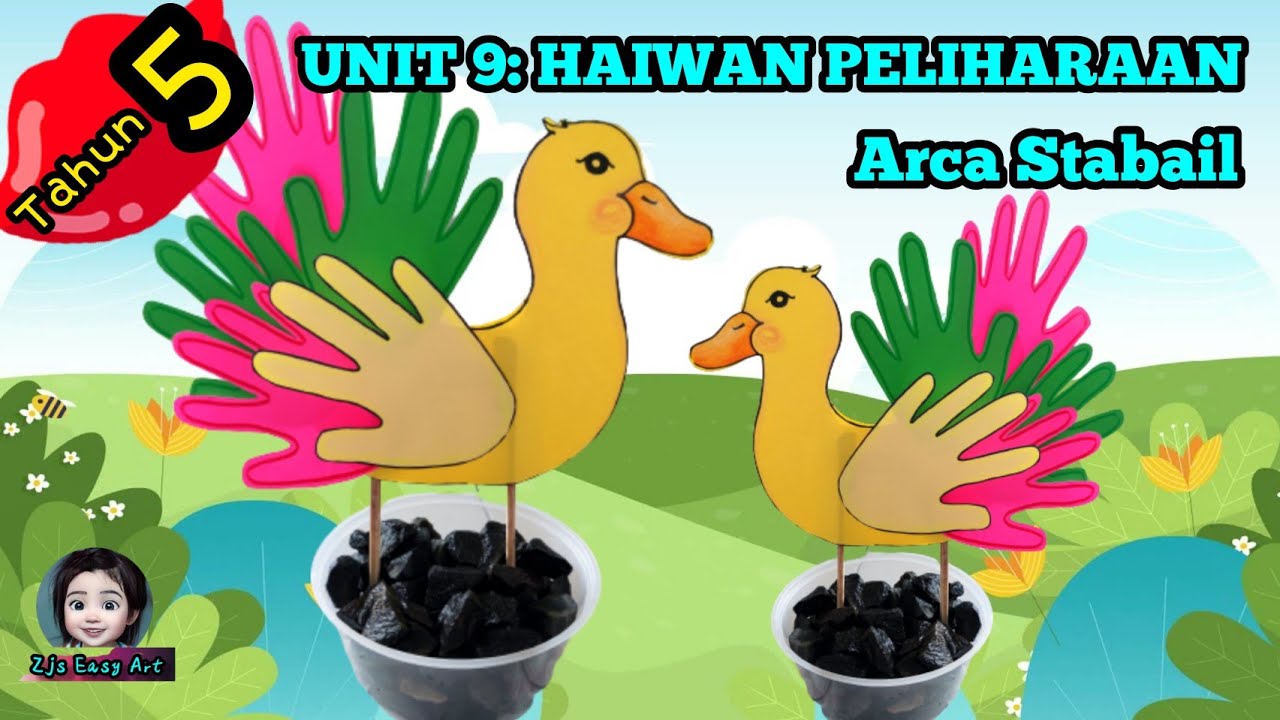 PSV Tahun 5 Unit 9: Haiwan Peliharaan Arca Stabail Kucing Kesayangan: Itik ms 76 Duck Stable Statue