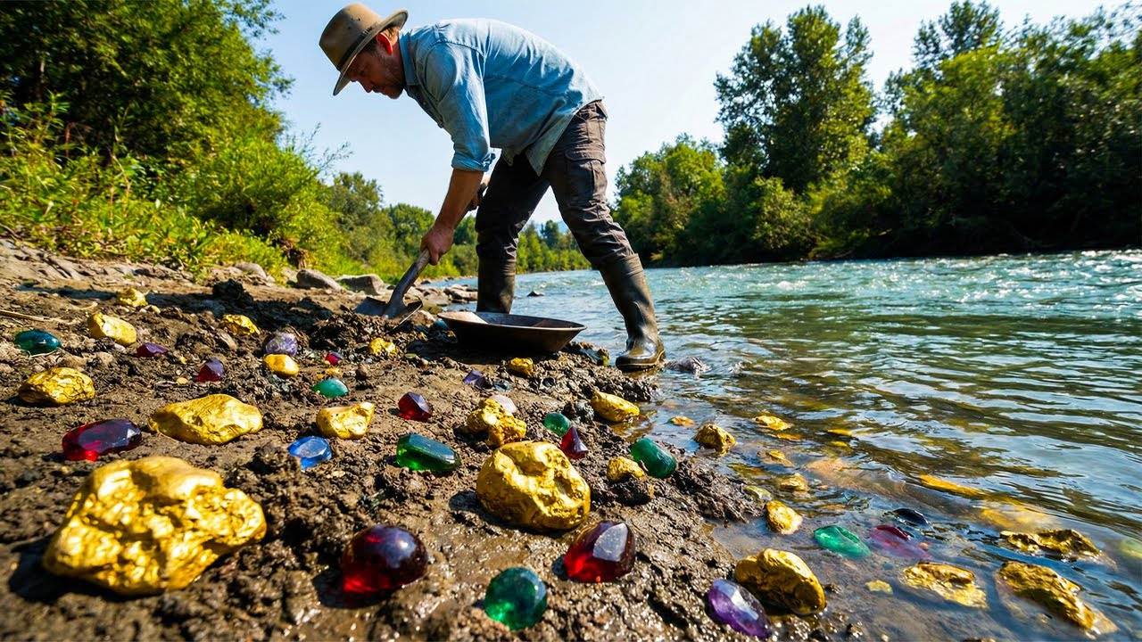 River Treasure! I Found Gold Nuggets & Rare Gems in One Day.