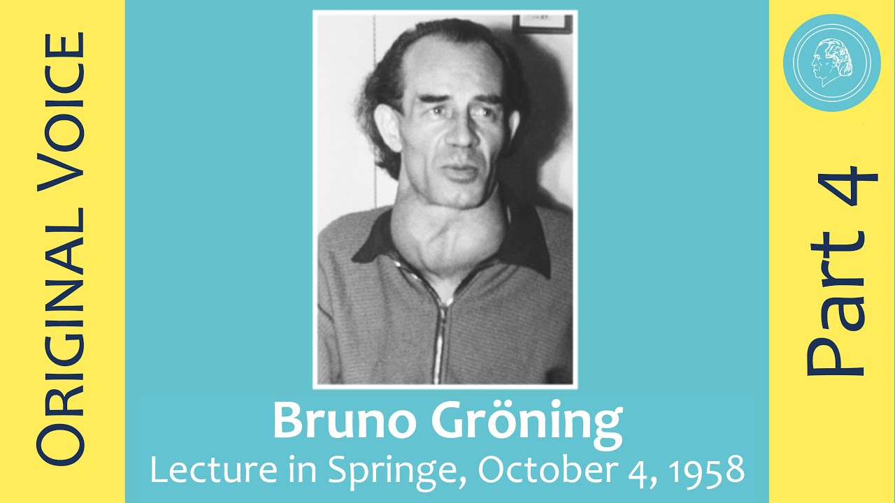 Bruno Gröning – Lecture in Springe, October 4, 1958 – Part 4