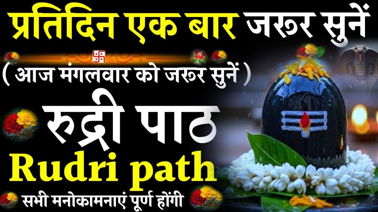 Rudri path || रुद्री पाठ|प्रतिदिन एक बार जरूर सुनें|#@pujapathmantrastotra_shakti9 #rudripath #shiv 