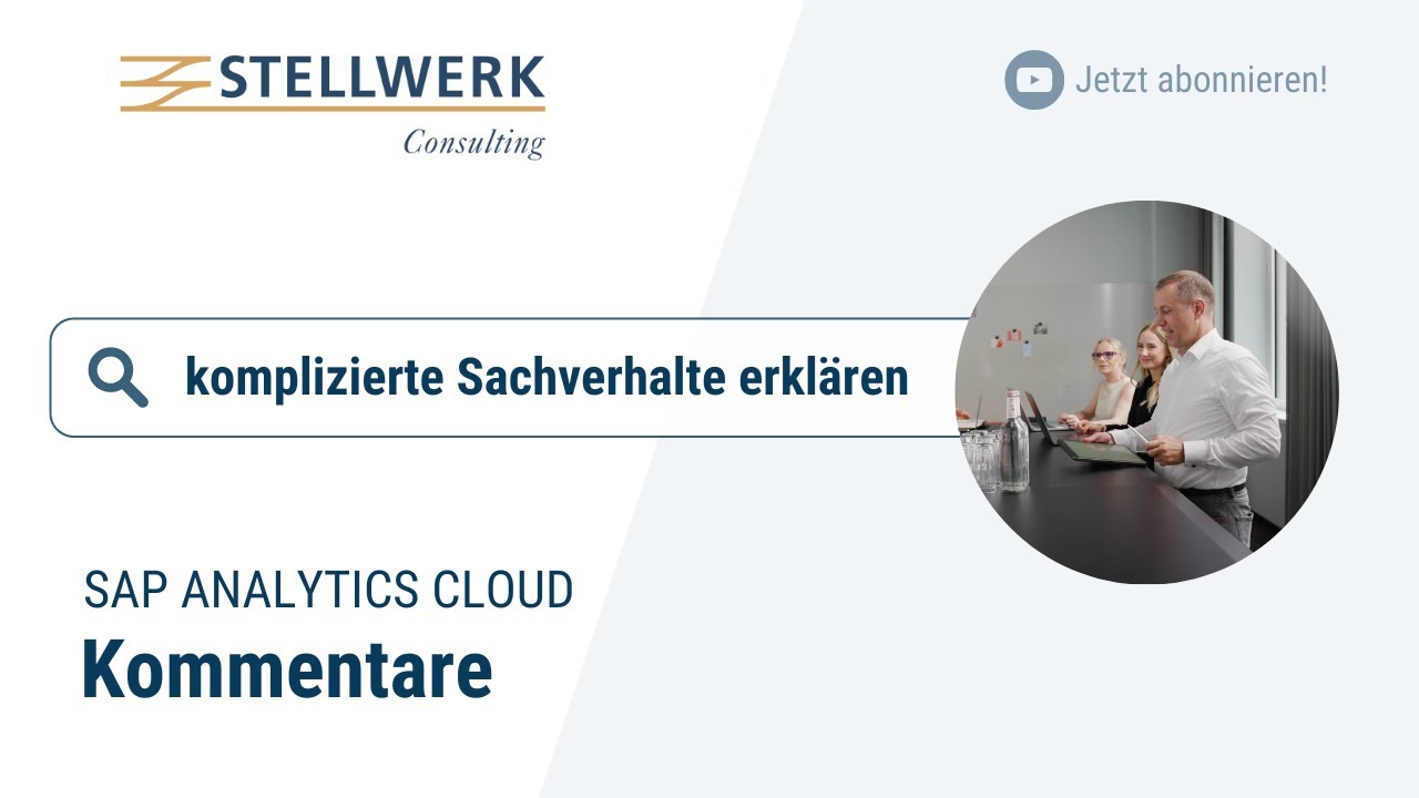 Kommentare &ndash; SAP Analytics Cloud