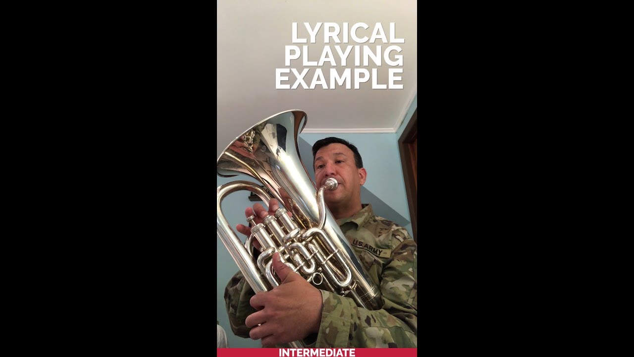 Demonstration of Lyrical Playing on the Euphonium: Rochut Etude #3