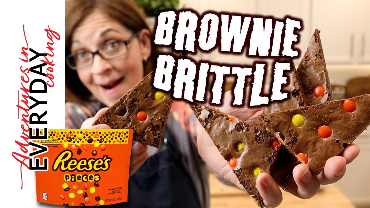 A bag of brownie brittle is how much?? Let's make it! Reese's Brownie Brittle