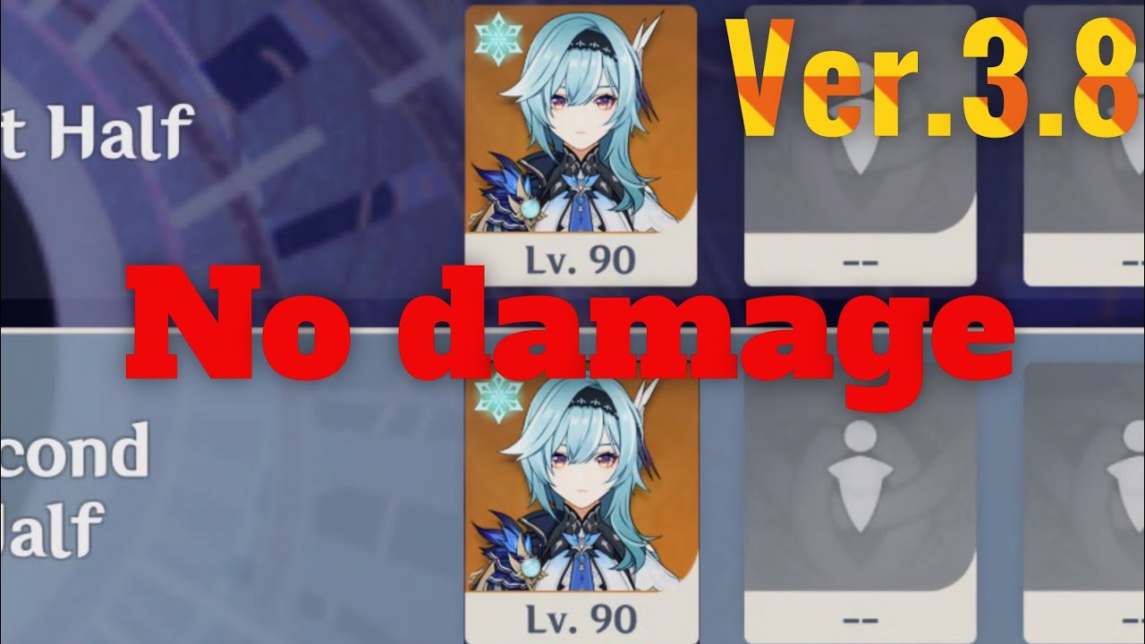 【Genshin Impact】Ver.3.8 Spiral Abyss Floor 12 Eula Solo  / Ver.3.8 深境螺旋 12層 エウルア両単騎【原神】