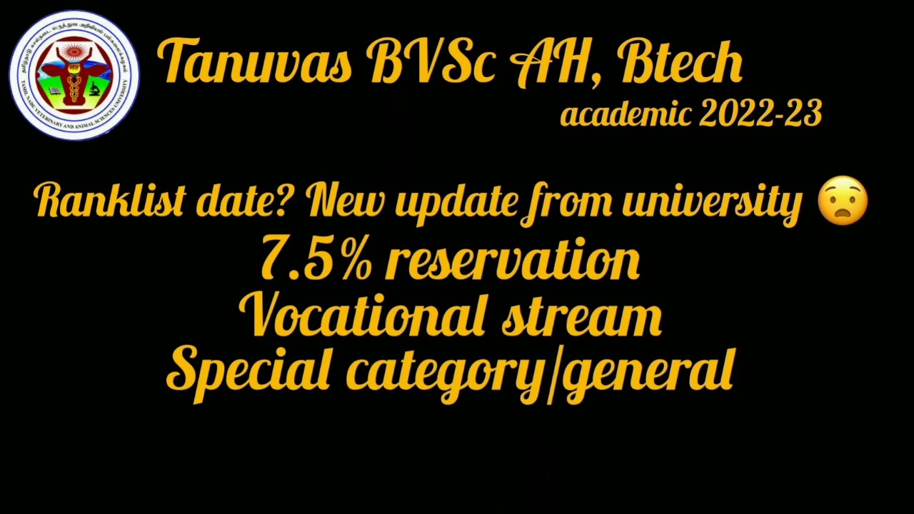 Tanuvas Ranklist 2022-23 new update!