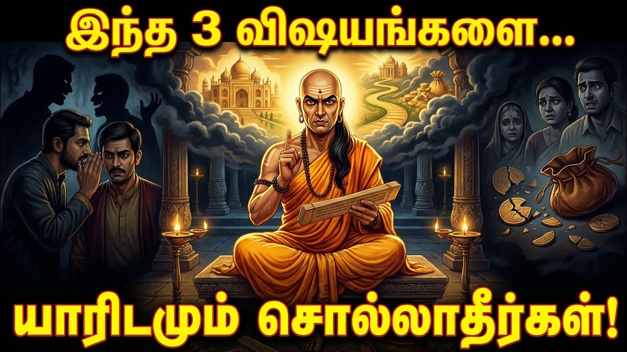 சாணக்கியர் கடும் எச்சரிக்கை ⚠️ | இந்த 3 விஷயங்களை சொன்னா வாழ்க்கை கவிழும்! 😱