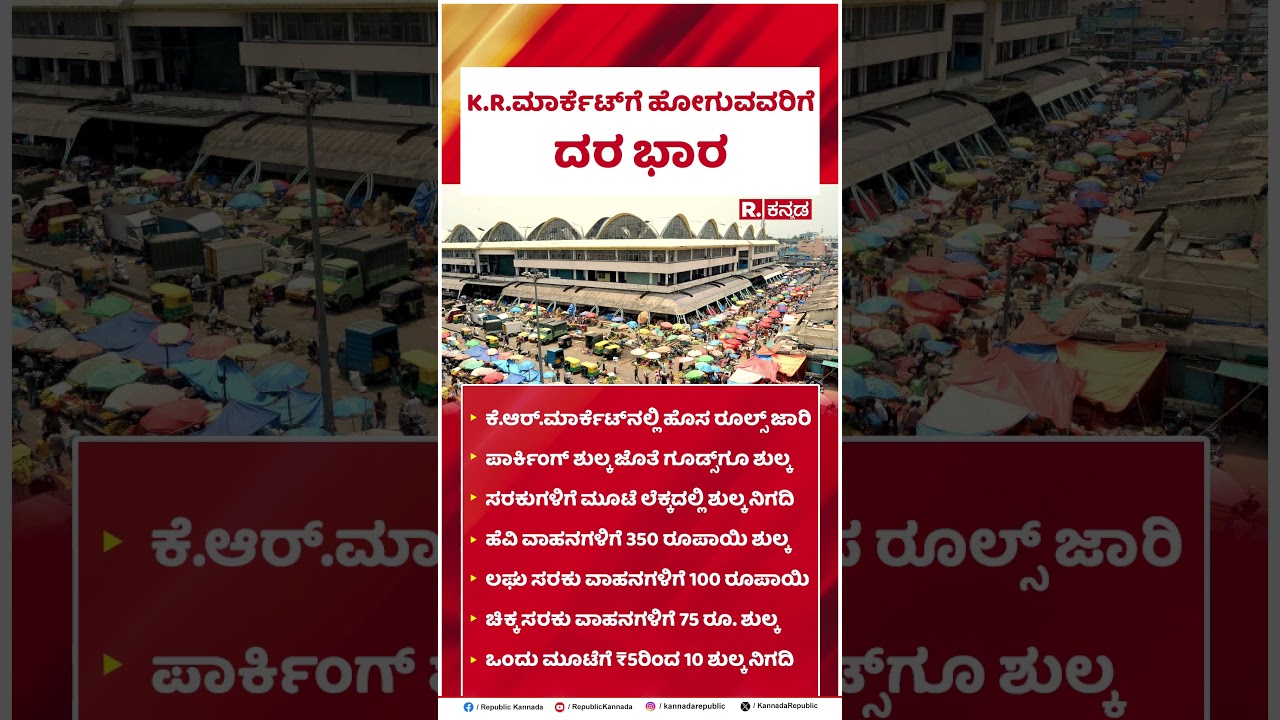 Bengaluru : K.R.ಮಾರ್ಕೆಟ್&zwnj;ಗೆ ಹೋಗುವವರಿಗೆ ದರ ಭಾರ | KR Market Rules | @RepublicKannada