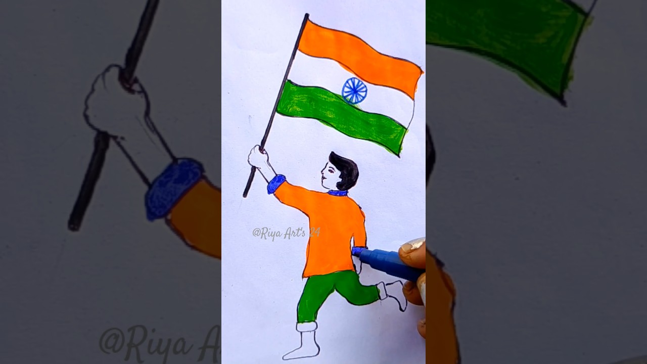 Republic day special drawing 🥰❤️