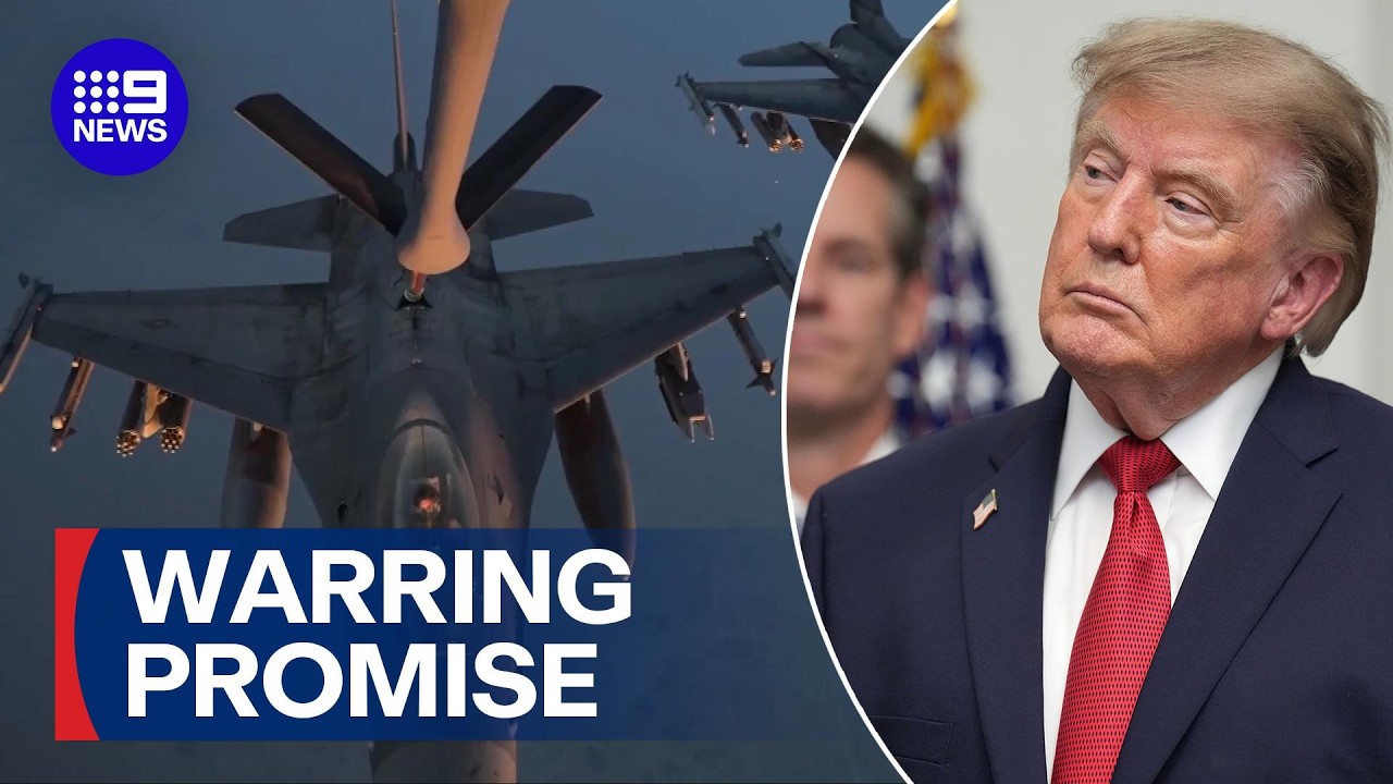 Tension rises after Trump announces new phase of war | 9News Australia