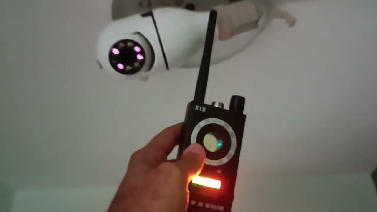 Como usar o Rastreador detector de Câmera escondida em espelhos, quarto de hotel