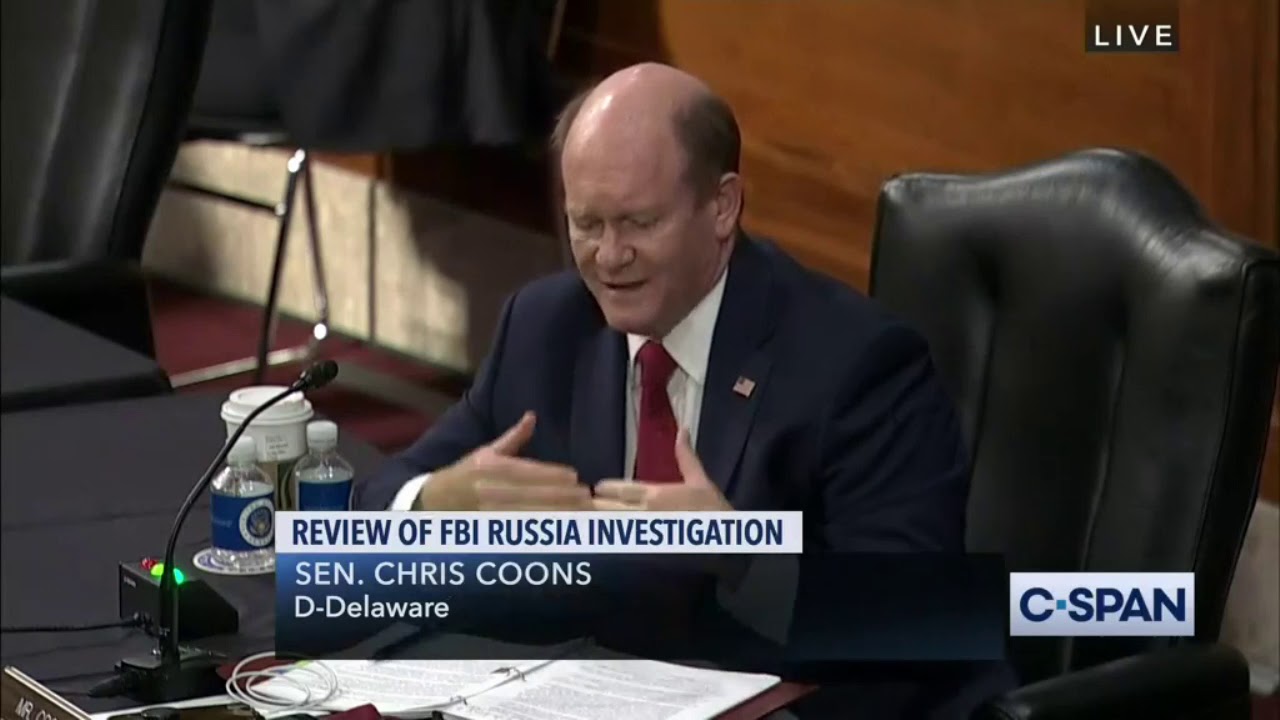 Chris Coons  Questions Sally Yates During Her Testimony Hearing (Obamagate Hearing)