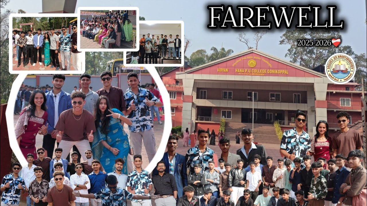 VIDYANIKETHANA PU COLLEGE FAREWELL FUNCTION ❤️‍🩹