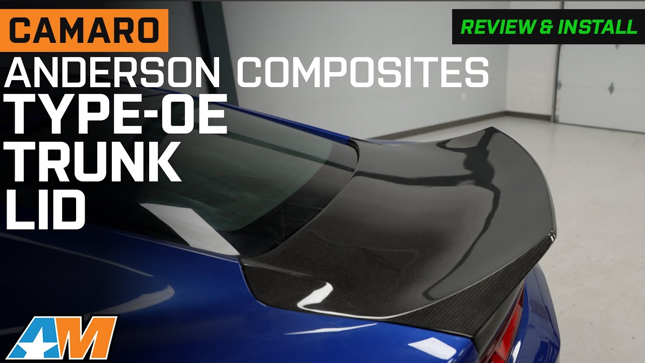 Обзор и установка крышки багажника Anderson Composites Type-OE для Camaro Coupe 2016&ndash;2024 годов с...