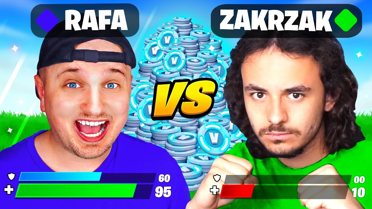 RAFA vs ZAKRZAK o 20.000 VDOLCÓW w Fortnite