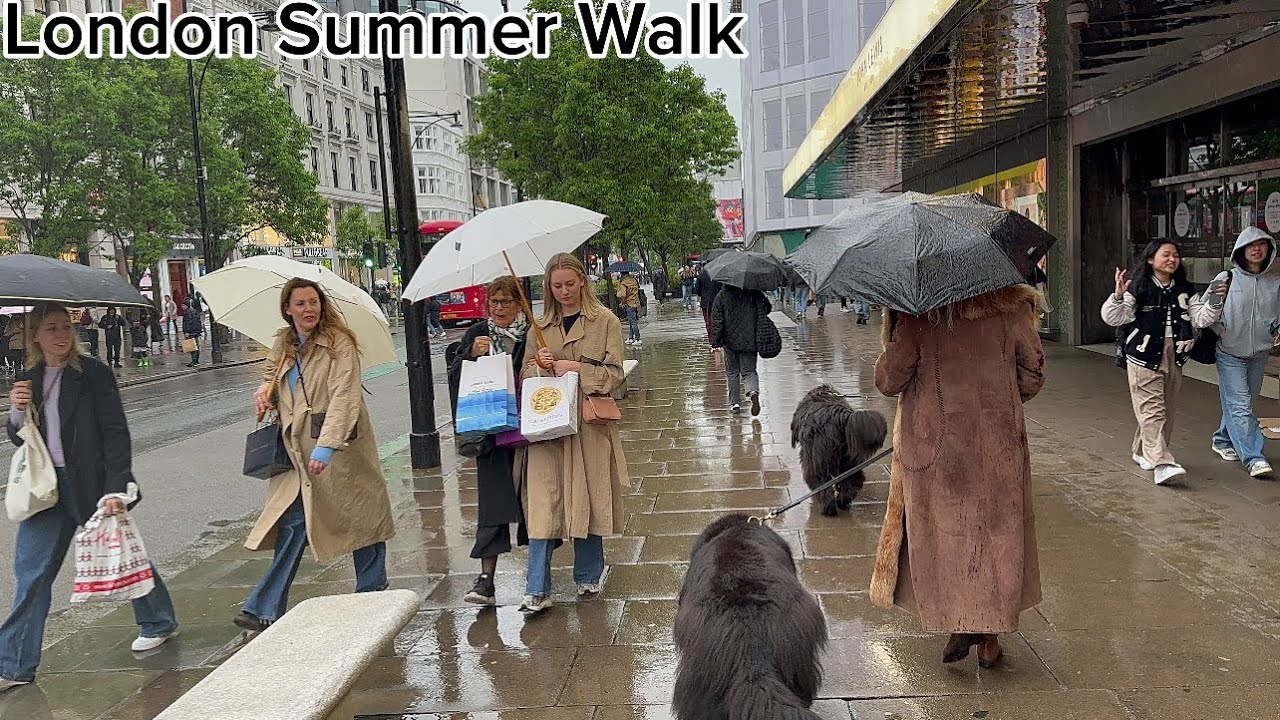 England, London Summer Walk 2024 | Regent Street, Soho Streets, Leicester Square [4K HDR]