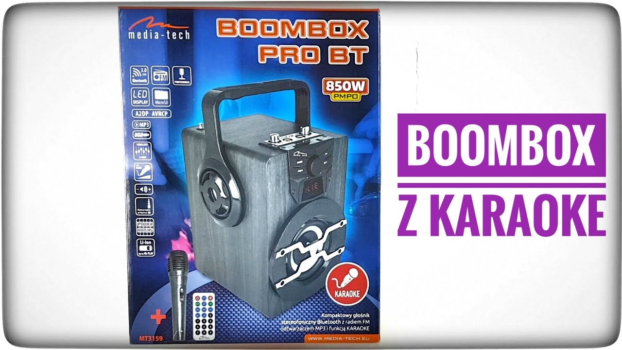 BOOMBOX PRO BT MT3159 GŁOŚNIK BEZPRZEWODOWY BLUETOOTH | ForumWiedzy