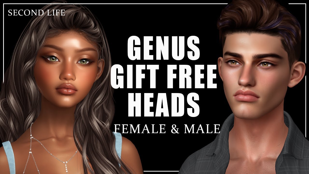 Бесплатные подарочные головы Genus - женские и мужские, 2025 год - Second Life