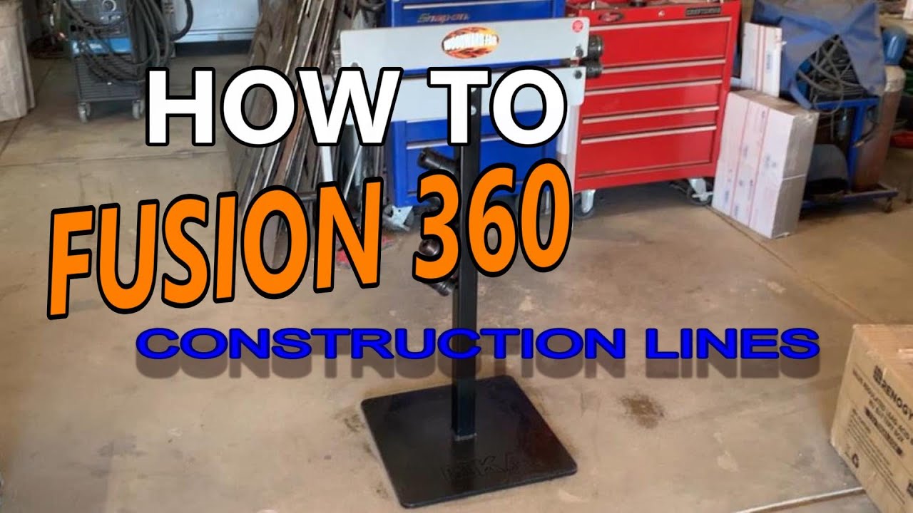 Fusion360 and CNC plasma make a stand for our bead roller. How you can use construction lines.