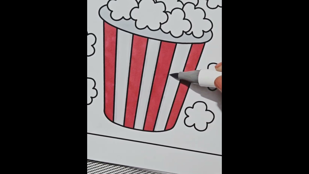 Popcorn🍿| Coloring 