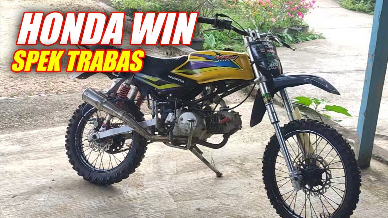 REVIEW HONDA WIN TRABAS | Penampakan Honda WIN kalo diganti sok UPSIDE DOWN