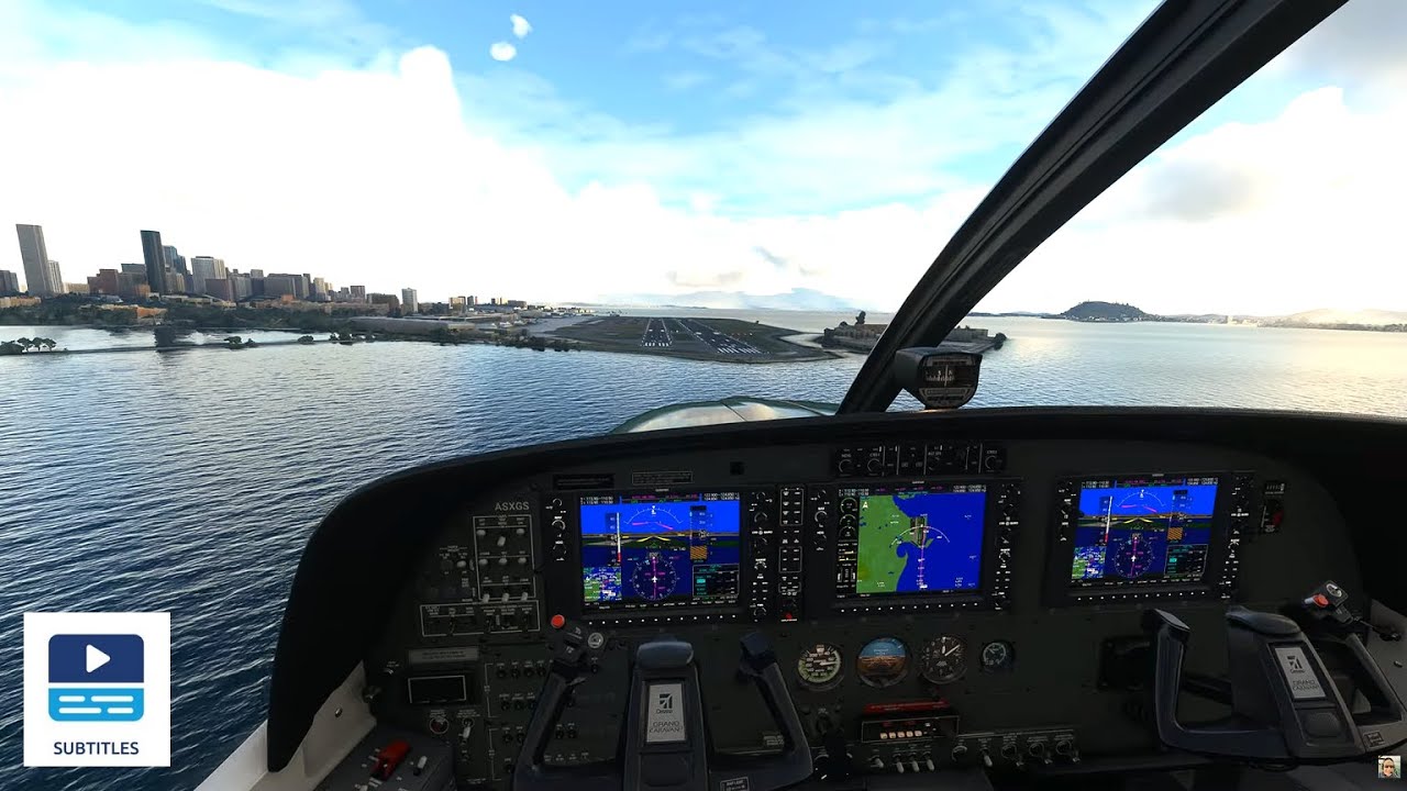 @Dalton-Flightsimclips | SBRJ Santos Dumont, Rio de Janeiro 🎦, VFR RWY 02L, Cessna 208 EX Caravan