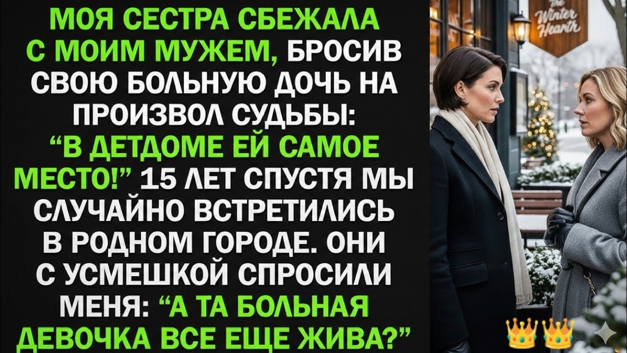 Моя сестра сбежала с моим мужем, бросив свою больную дочь на произвол судьбы, а спустя 15 лет