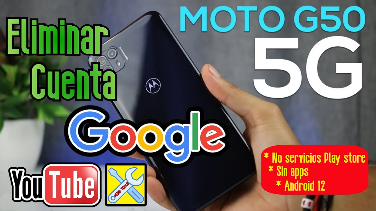 Moto G50📱, Eliminar Cuenta Google💪, Actualizado 2023, Android 12⚡
