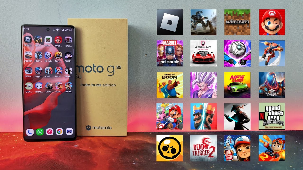🎮 Probando 20 Juegos En El Mototola G85 🕹️