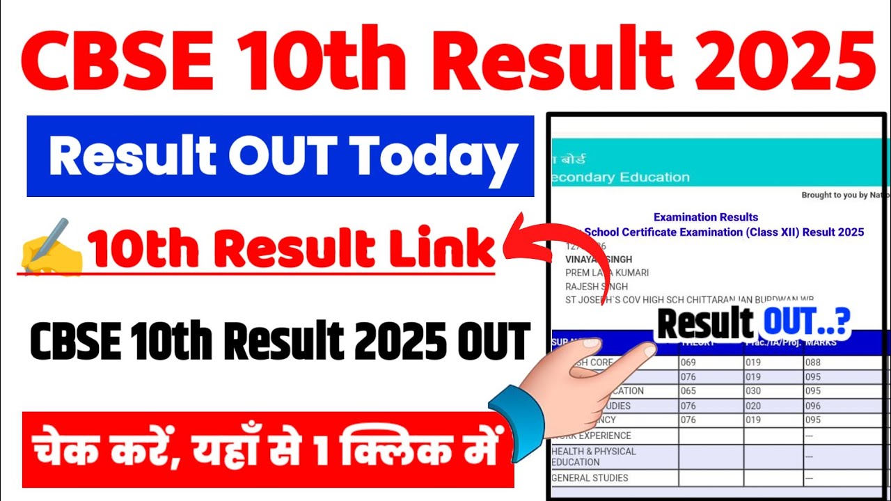 How To Check CBSE Class 10 Results Online 2025 ? CBSE 10th Result 2025 Kaise Check Kare ?CBSE Result