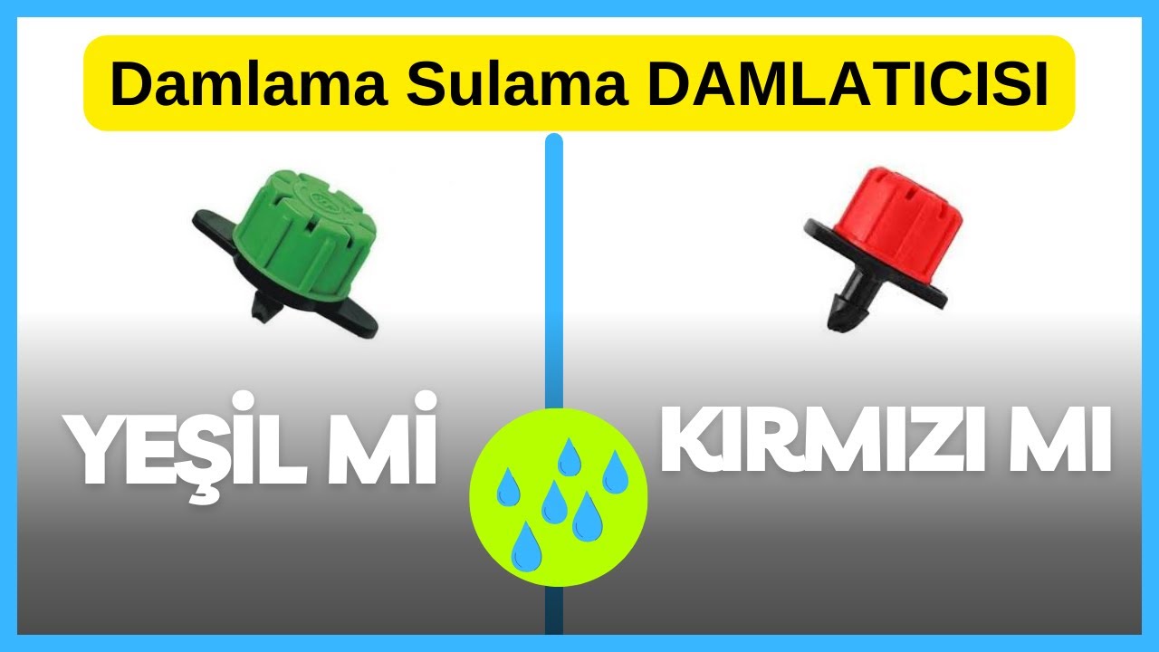 Damlama Sulama Damlatıcı -  Debi Ayarlı Damlatıcı - Damlatıcı Büyük ve Küçük Muslukları