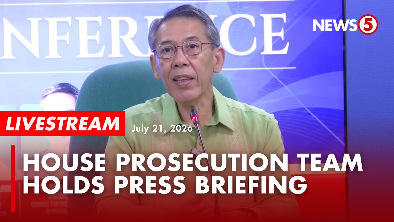 LIVE | House prosecution team holds press conference (July 21, 2026)