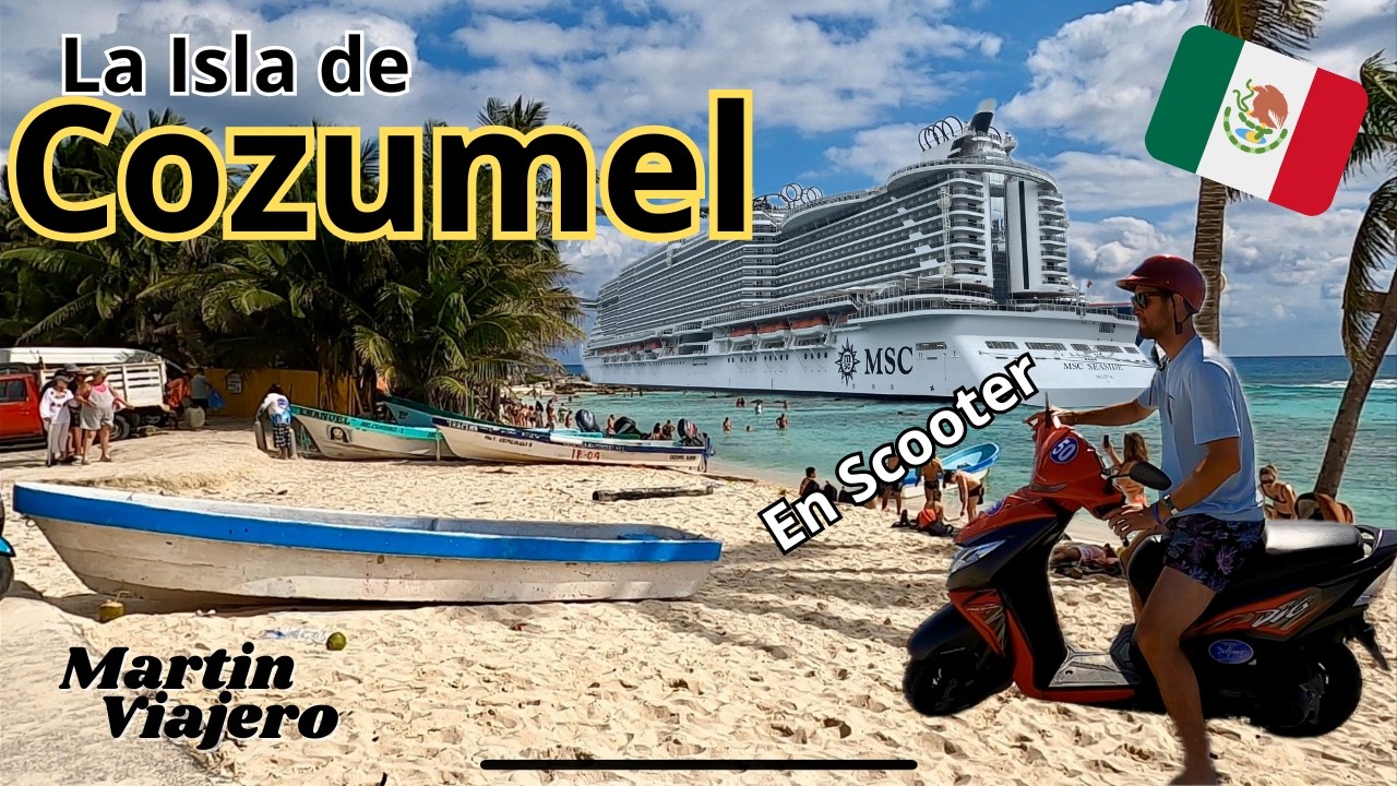 COZUMEL en 1 día | Scooter 🛵 por toda la Isla | México 🇲🇽