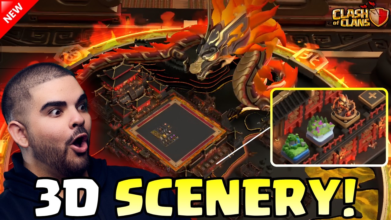 NEW 3D Scenery is INSANE! (Clash Of Clans China)