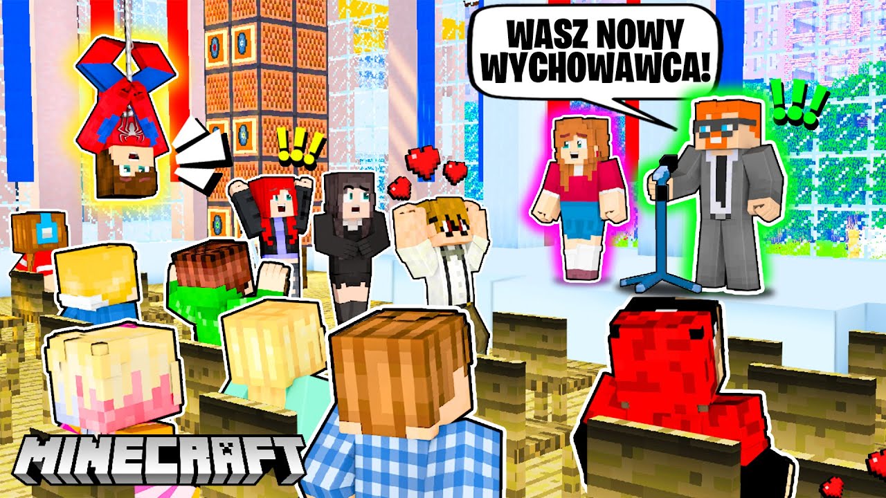 🥰😨 WYBIERAMY nowego WYCHOWAWCĘ naszej klasy w Minecraft! *facet czy kobieta?!*