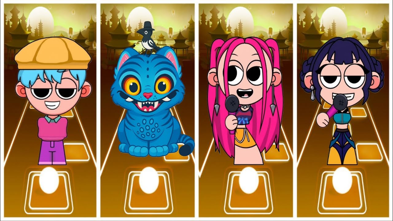 Kpop Demon Hunters: Tiles hop EDM RUSH