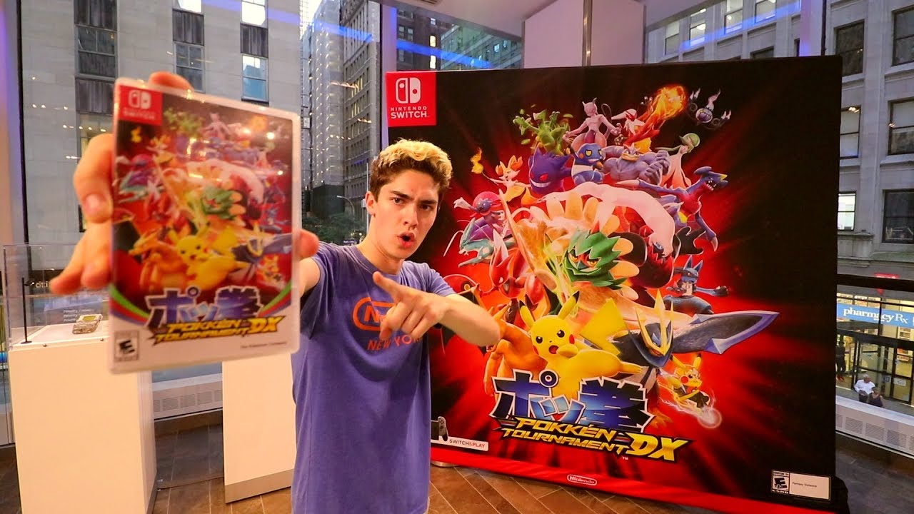 [DAY 4/10] Unboxing Pokken Tournament DX AT THE NINTENDO NY STORE!!