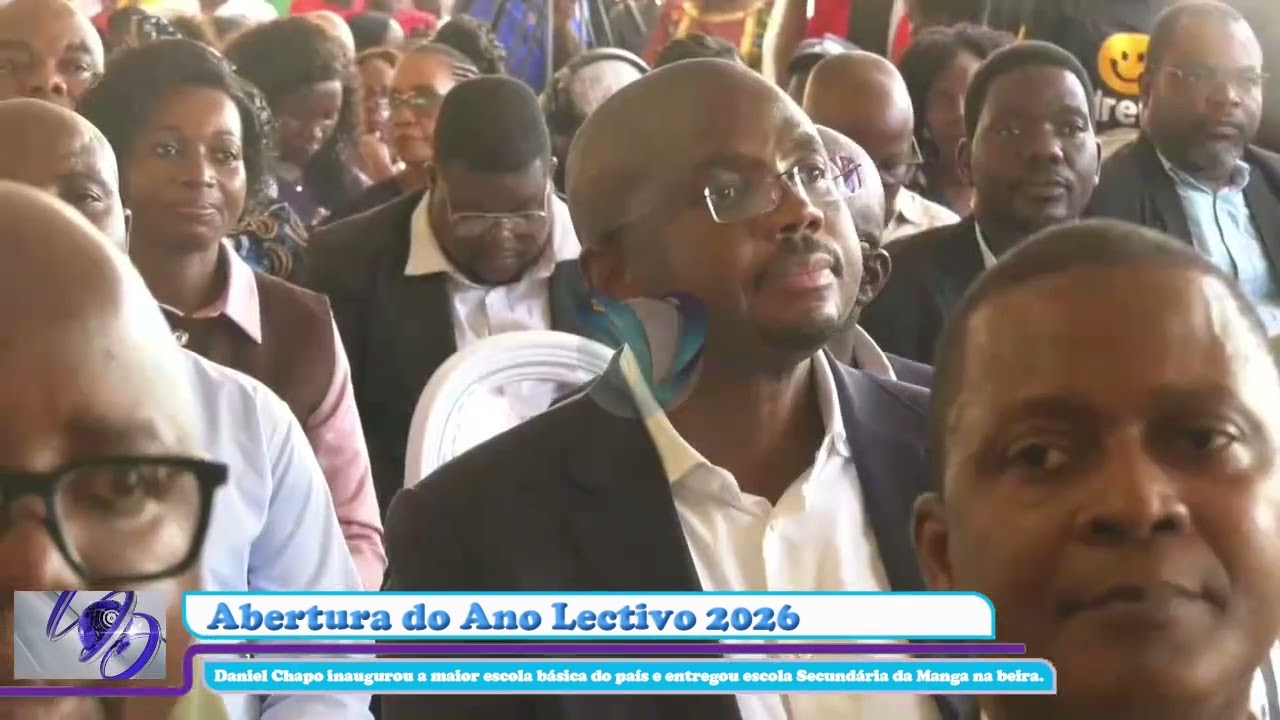 Daniel Chapo inaugurou a maior escola b&aacute;sica do pa&iacute;s e entregou escola Secund&aacute;ria da Manga na Beira