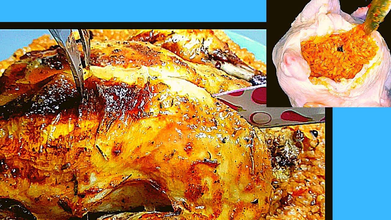 NEFİS BİR YILBAŞI YEMEĞİ! FIRINDA TAVUK DOLMASI TARİFİ - Stuffed Chicken