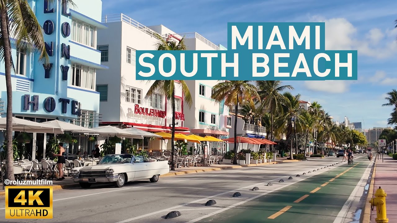 MIAMI BEACH. Walking Ocean Drive & South Beach! [4K]