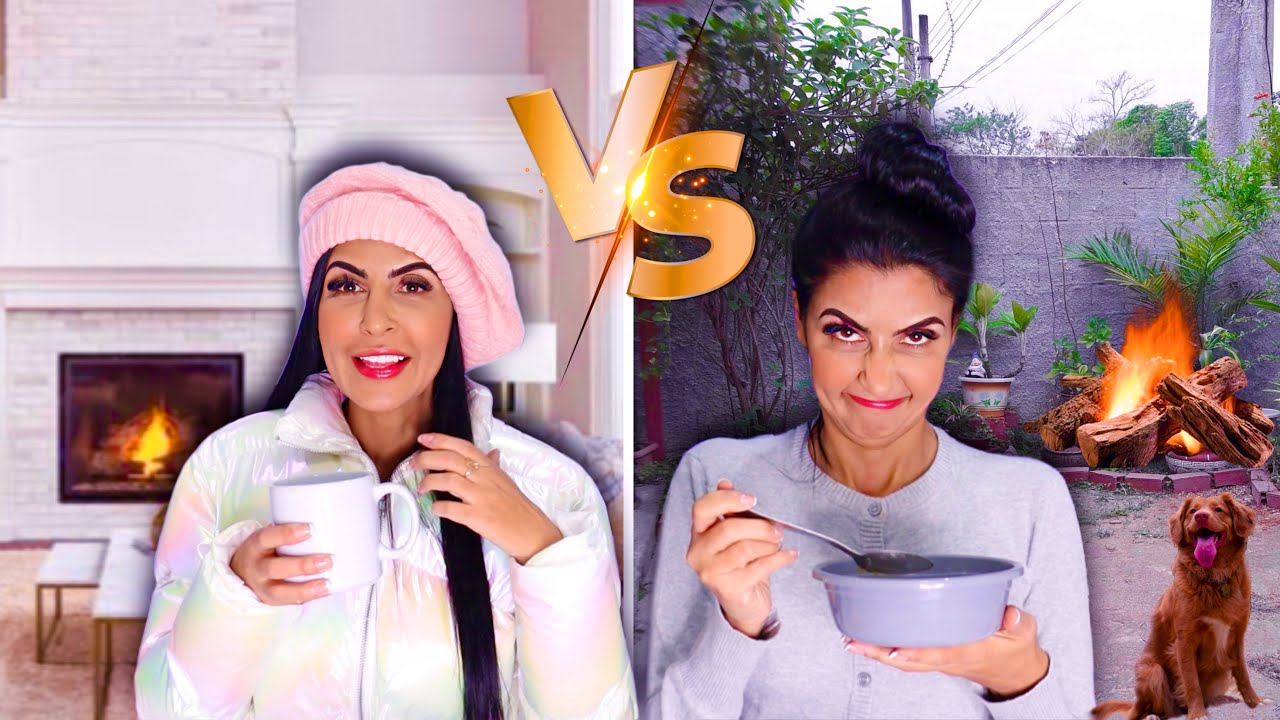 RICO VS POBRE NO FRIO BRUNA VS JACIARA