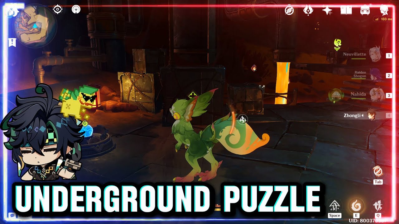 Coatepec Mountain Underground Puzzle | Genshin Impact