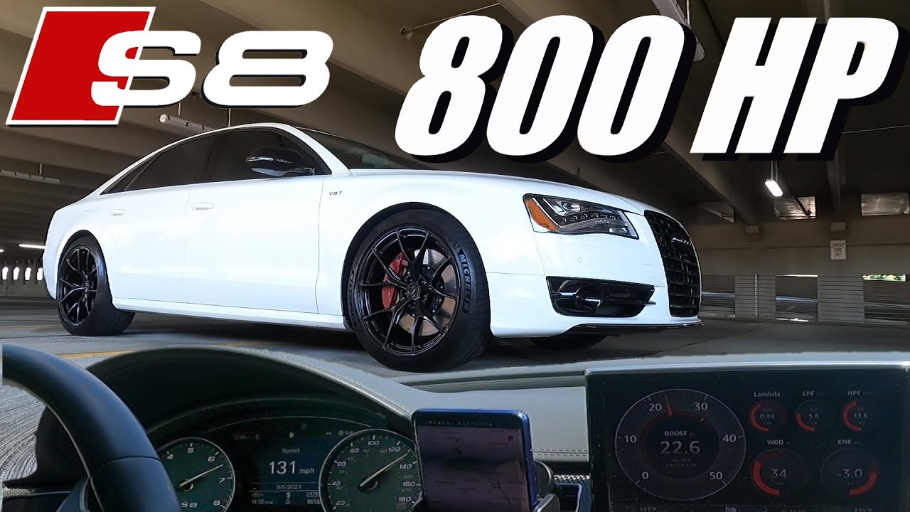 AUDI S8 800 л.с. | Разгон 0-60 | Разгон 0-130 | Обзор сборки + музыкальное видео [2021]