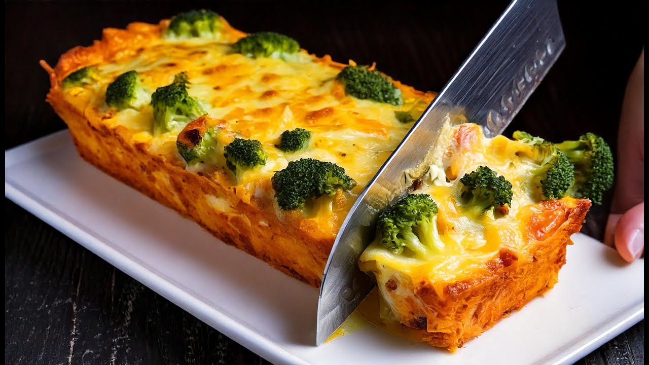 Leckere Hühnchenpastete. Fügen Sie einfach Brokkoli hinzu!