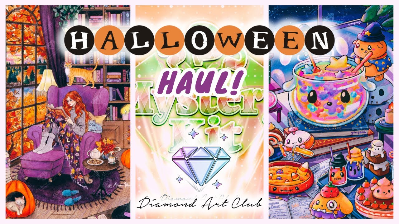 Diamond Art Club: новинки к ХЭЛЛОУИНУ! «Уютная осень», «Загадка №94» (спойлеры!) и «Комната зелья»