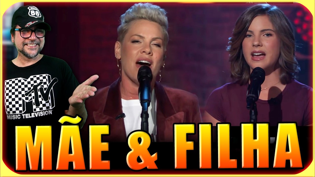 PINK & SUA FILHA Se EMOCIONAM Cantando Juntas