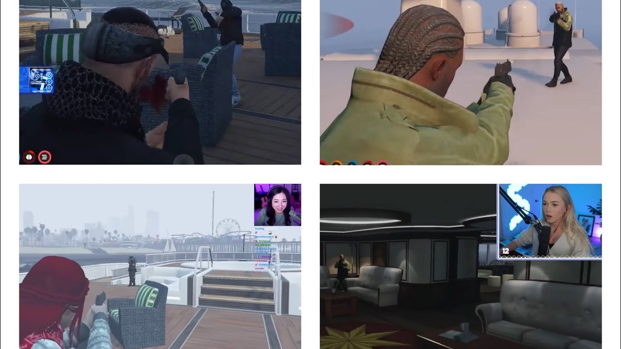 Chang Gang Olympics 30 man Yacht Shootout (All POVs) | GTA RP NoPixel 3.1
