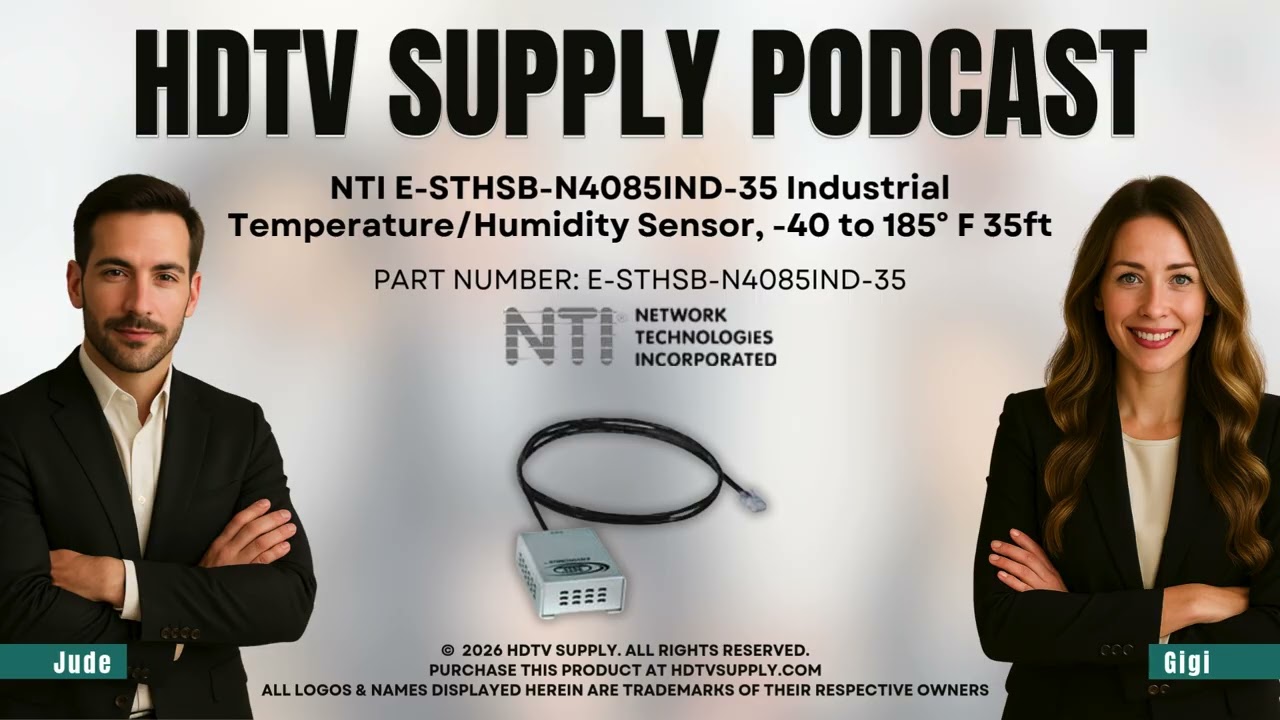 NTI E-STHSB-N4085IND-35 Industrial Temperature/Humidity Sensor, -40 to 185?F 35ft