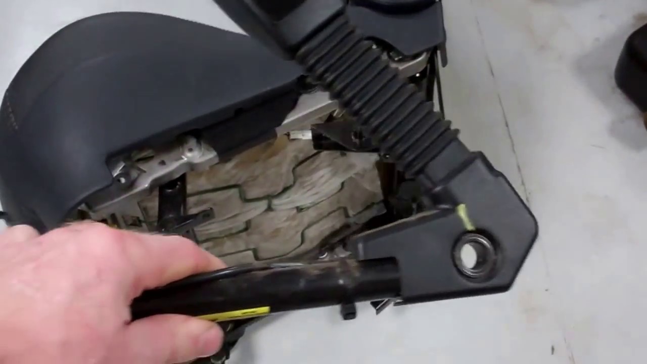 BMW Mini Cooper R50 Bucket Seat Fitting - remove slider from original seat